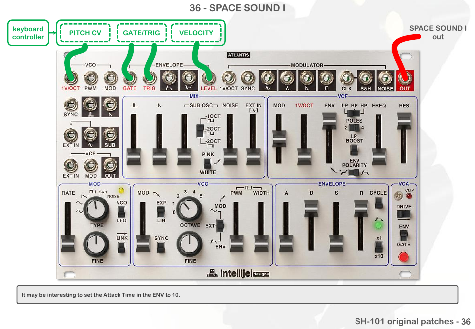 36 - space sound i | Intellijel Atlantis User Manual | Page 133 / 137