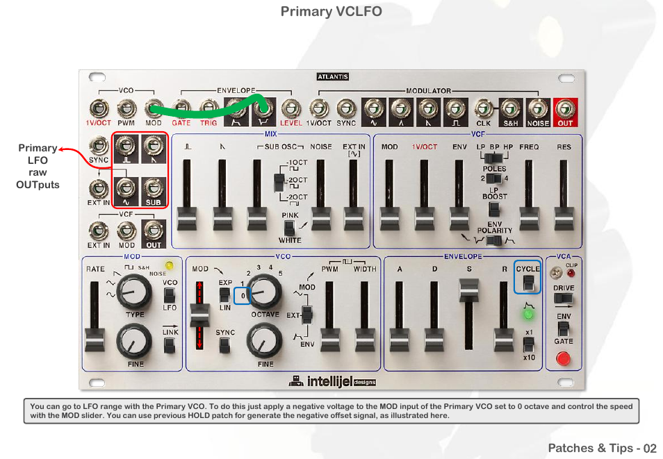 Primary vclfo | Intellijel Atlantis User Manual | Page 75 / 137