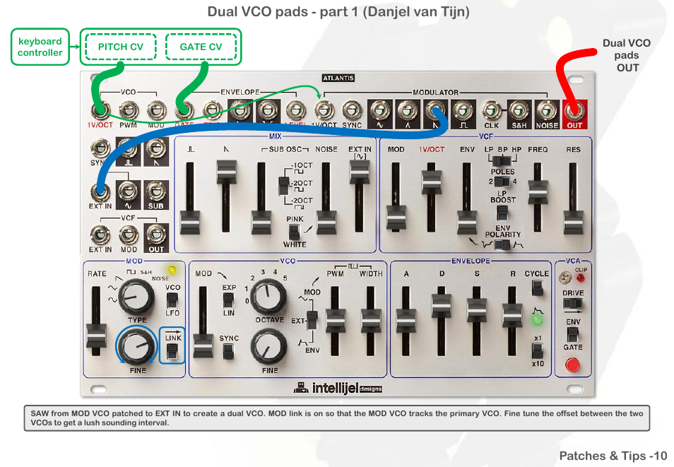 Dual vco pads - part 1 (danjel van tijn) | Intellijel Atlantis User Manual | Page 83 / 137