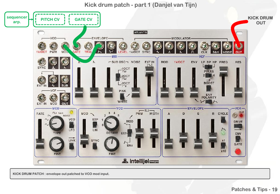 Kick drum patch - part 1 (danjel van tijn) | Intellijel Atlantis User Manual | Page 92 / 137