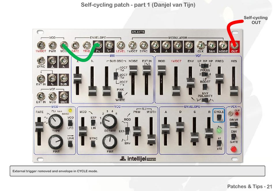 Self-cycling patch - part 1 (danjel van tijn) | Intellijel Atlantis User Manual | Page 94 / 137