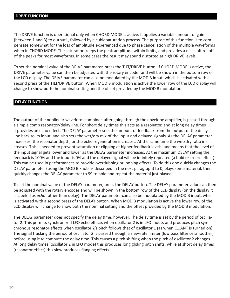 Intellijel Cylonix Shapeshifter v1.03 User Manual | Page 19 / 46