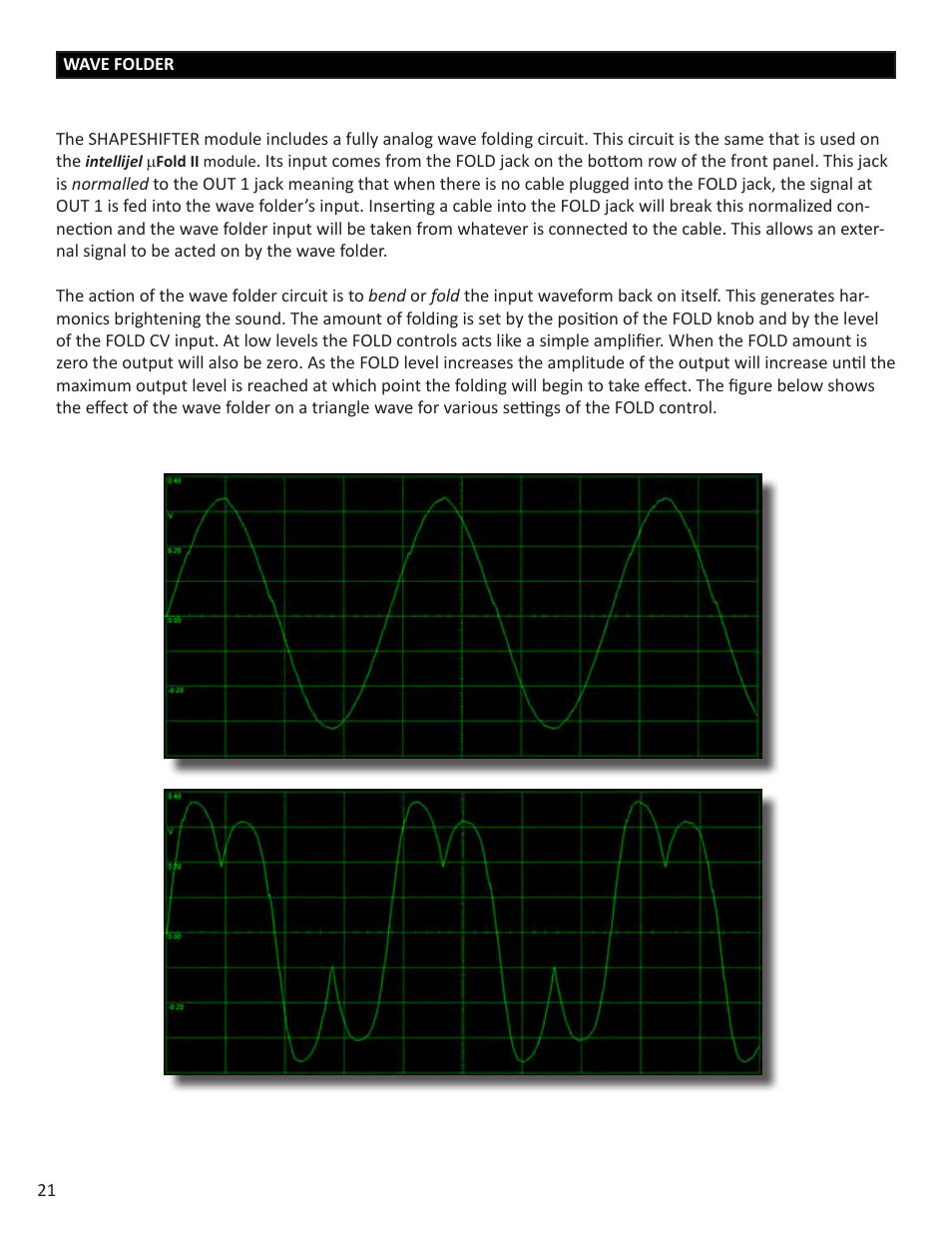 Intellijel Cylonix Shapeshifter v1.03 User Manual | Page 21 / 46