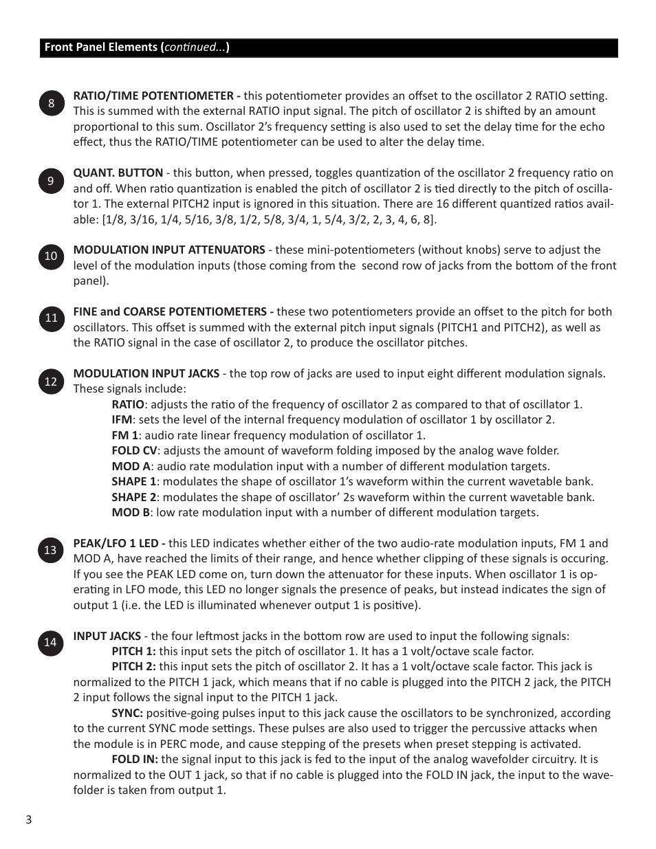 Intellijel Cylonix Shapeshifter v1.03 User Manual | Page 3 / 46