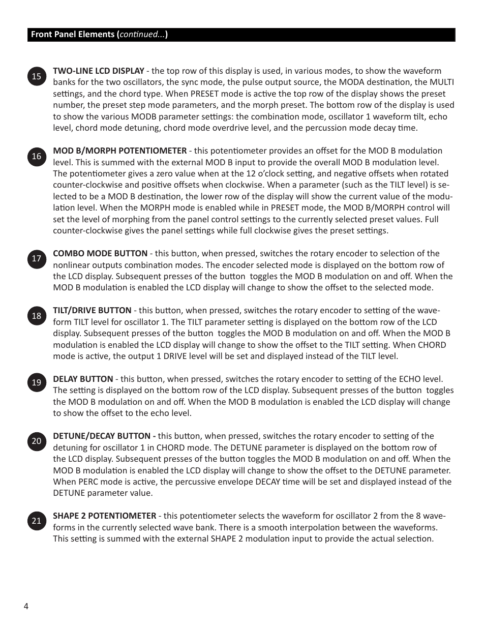 Intellijel Cylonix Shapeshifter v1.03 User Manual | Page 4 / 46