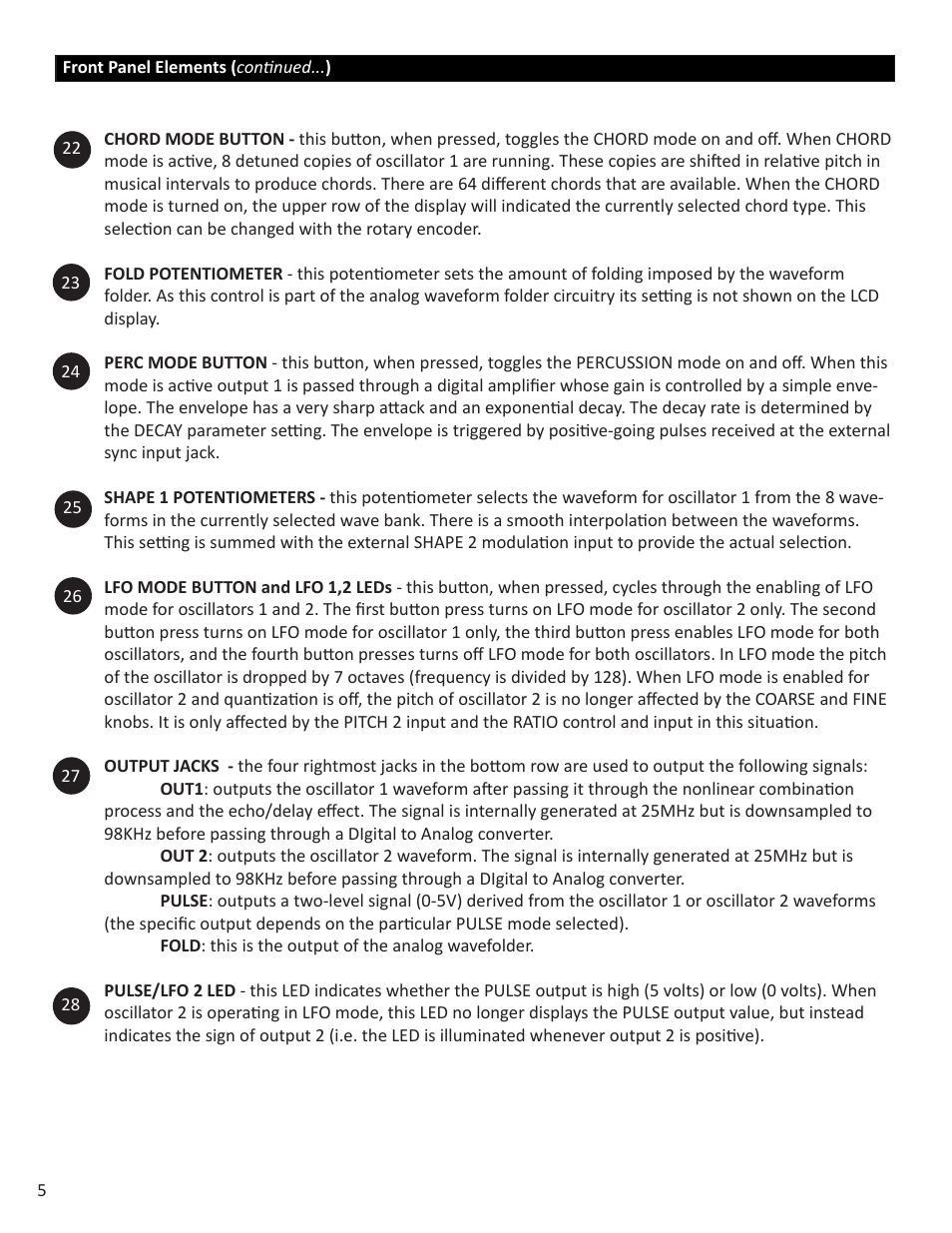 Intellijel Cylonix Shapeshifter v1.03 User Manual | Page 5 / 46