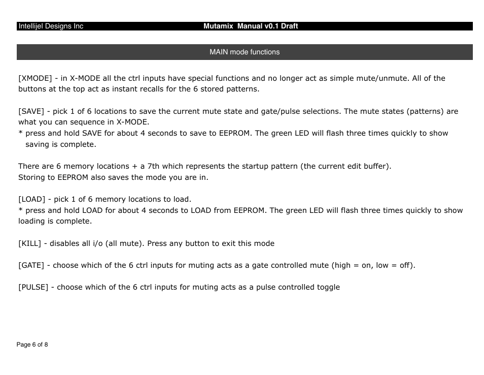 Intellijel Mutamix (DRAFT) User Manual | Page 6 / 8