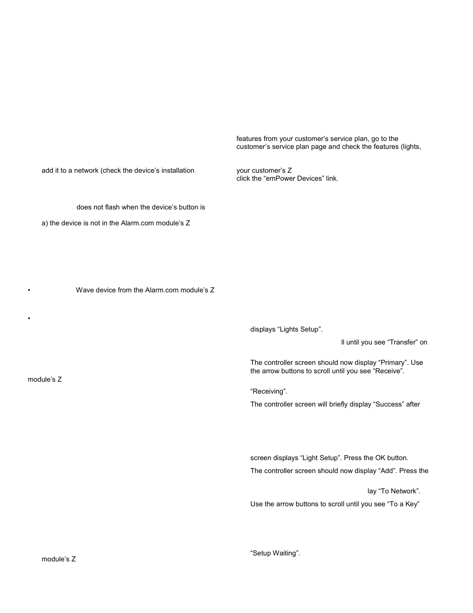 Device-specific instructions | Interlogix 600-1053-4 User Manual | Page 8 / 12