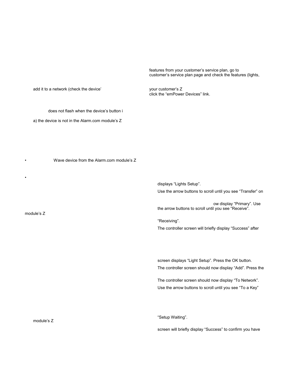 Device-specific instructions | Interlogix NX-592E User Manual | Page 9 / 13