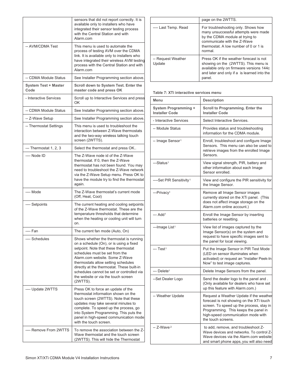 Interlogix Simon XTi CDMA Module V4 User Manual | Page 7 / 9