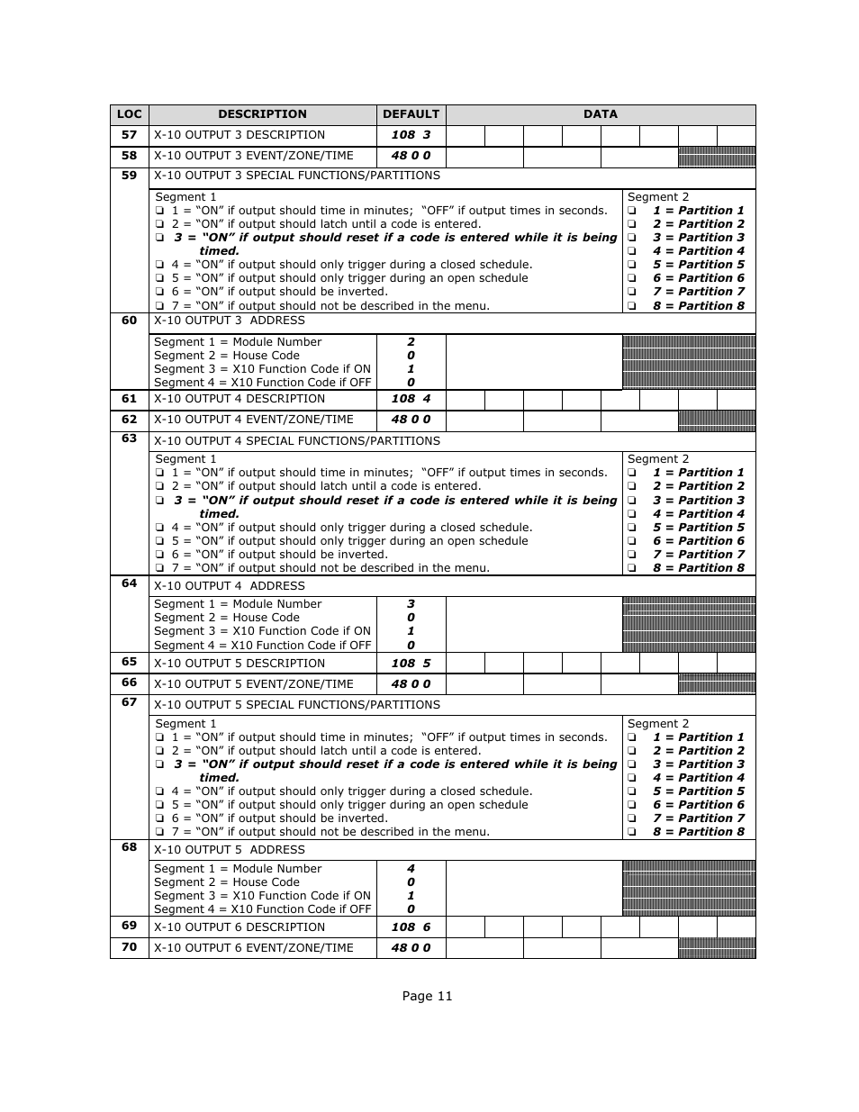 Page 11 | Interlogix NX-540E User Manual | Page 11 / 32