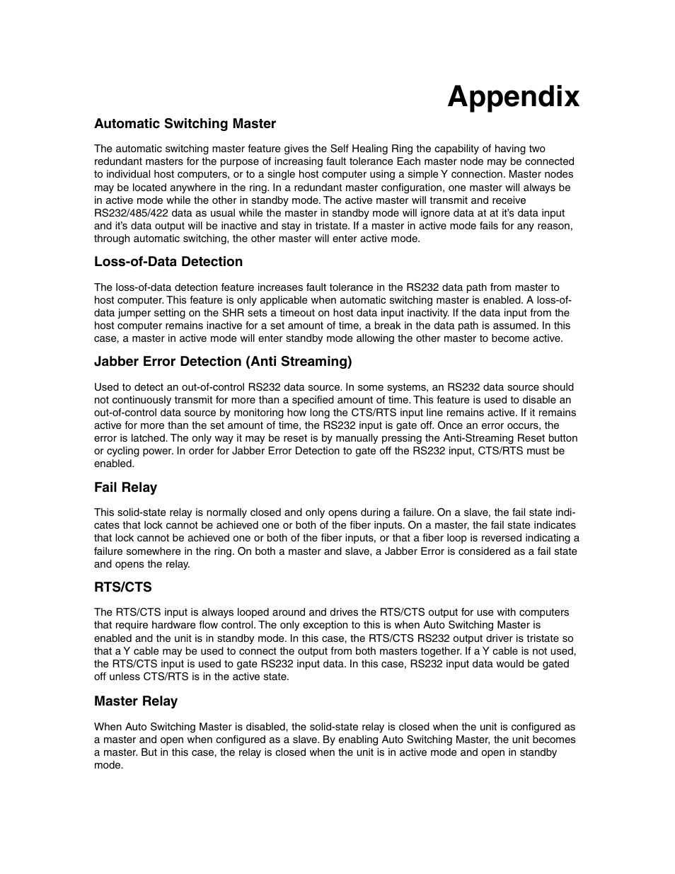 Appendix | Interlogix D19100SHR Series User Manual | Page 12 / 16