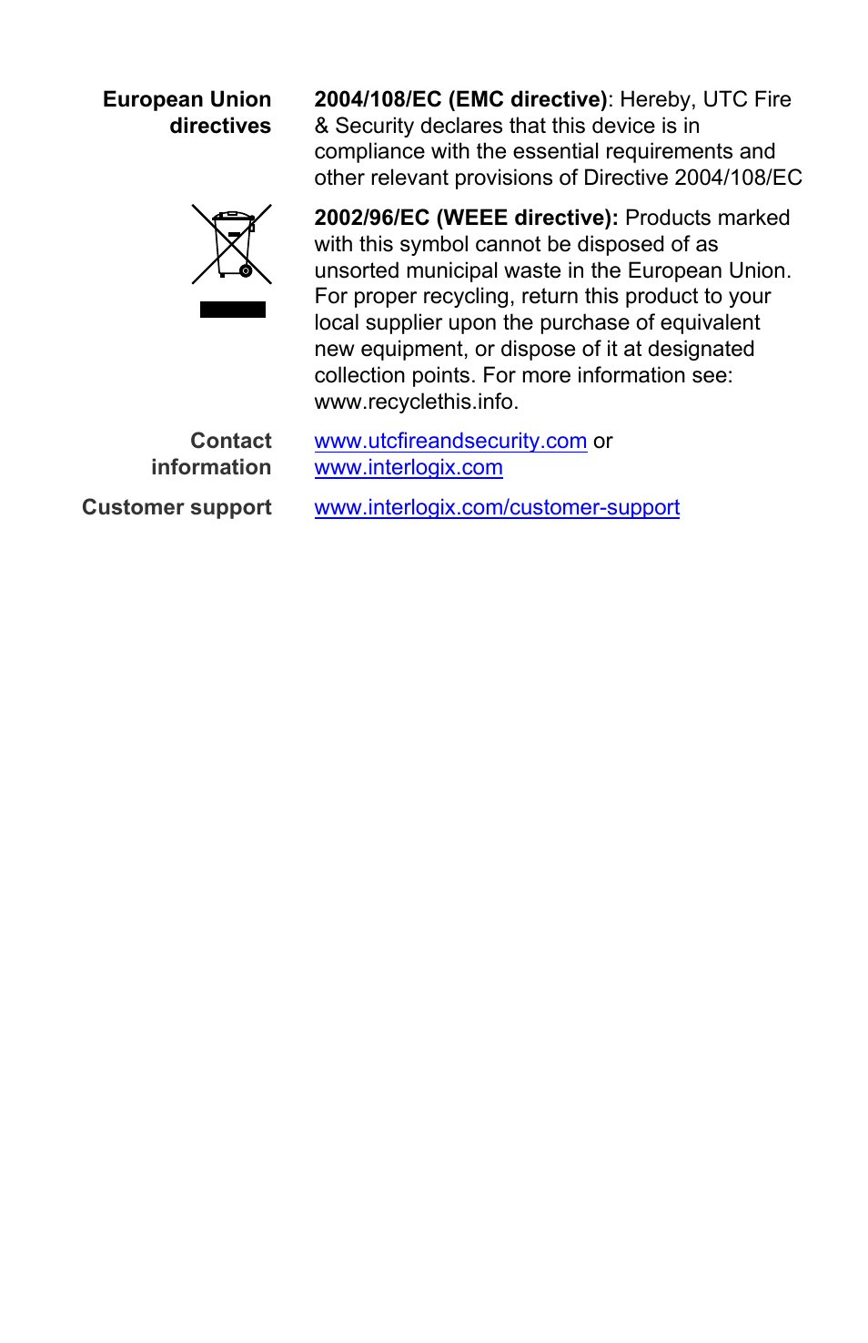 Interlogix MCR200-1T/1CX User Manual | Page 3 / 25