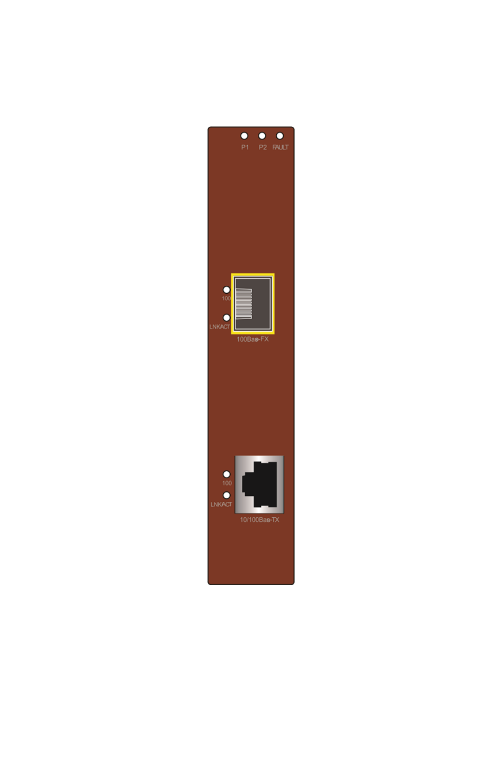 Front panel | Interlogix MC250-1T/1S User Manual | Page 9 / 24