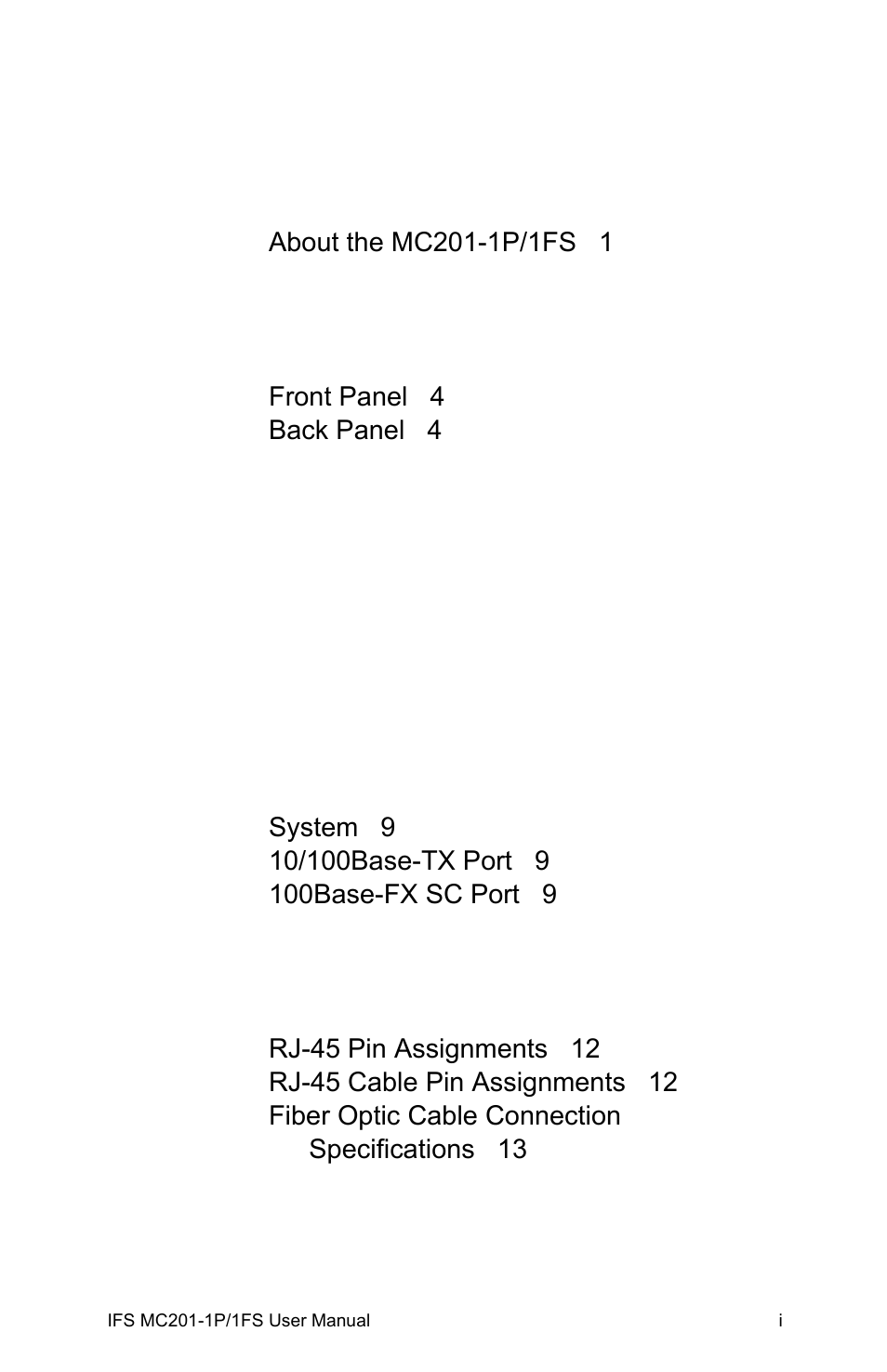 Interlogix MC201-1P/1FS User Manual | Page 5 / 20
