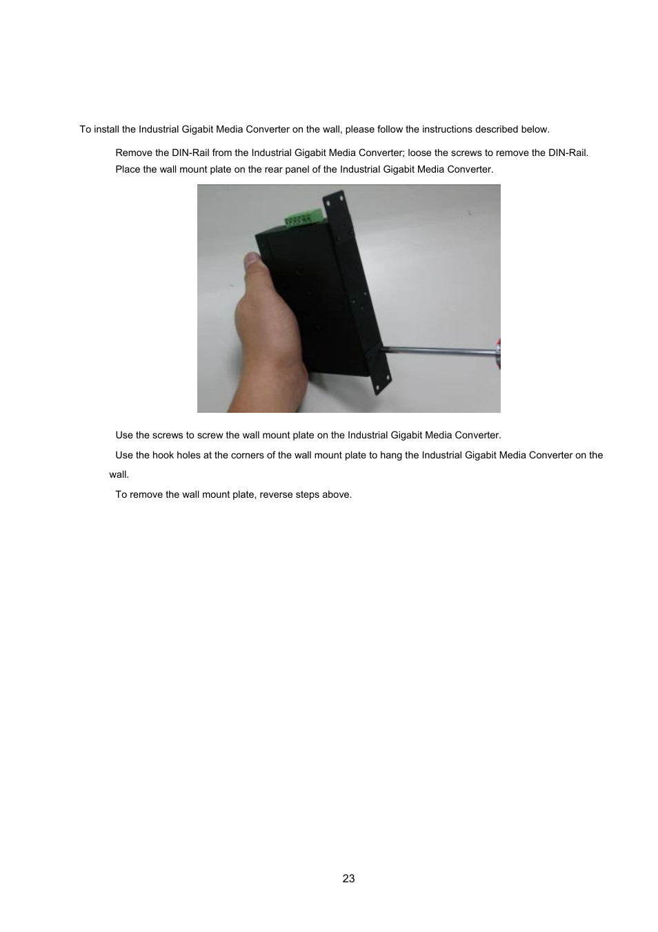 2 wall mount plate mounting | Interlogix MC350-1T-2S User Manual | Page 23 / 29