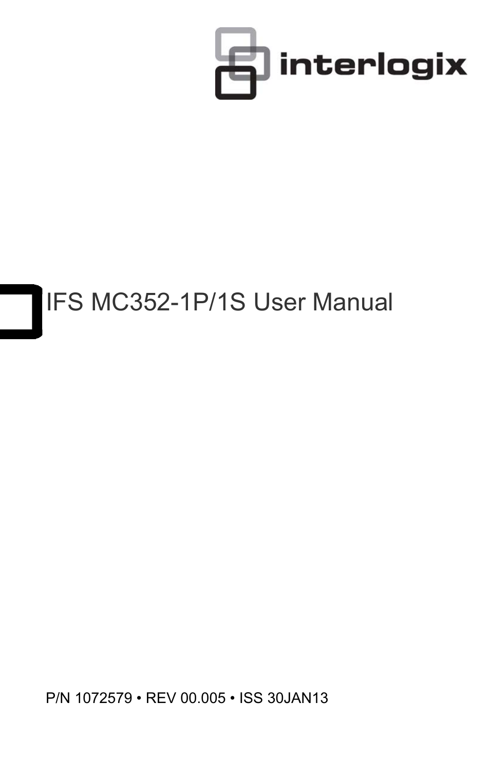 Interlogix MC352-1P/1S User Manual | 29 pages