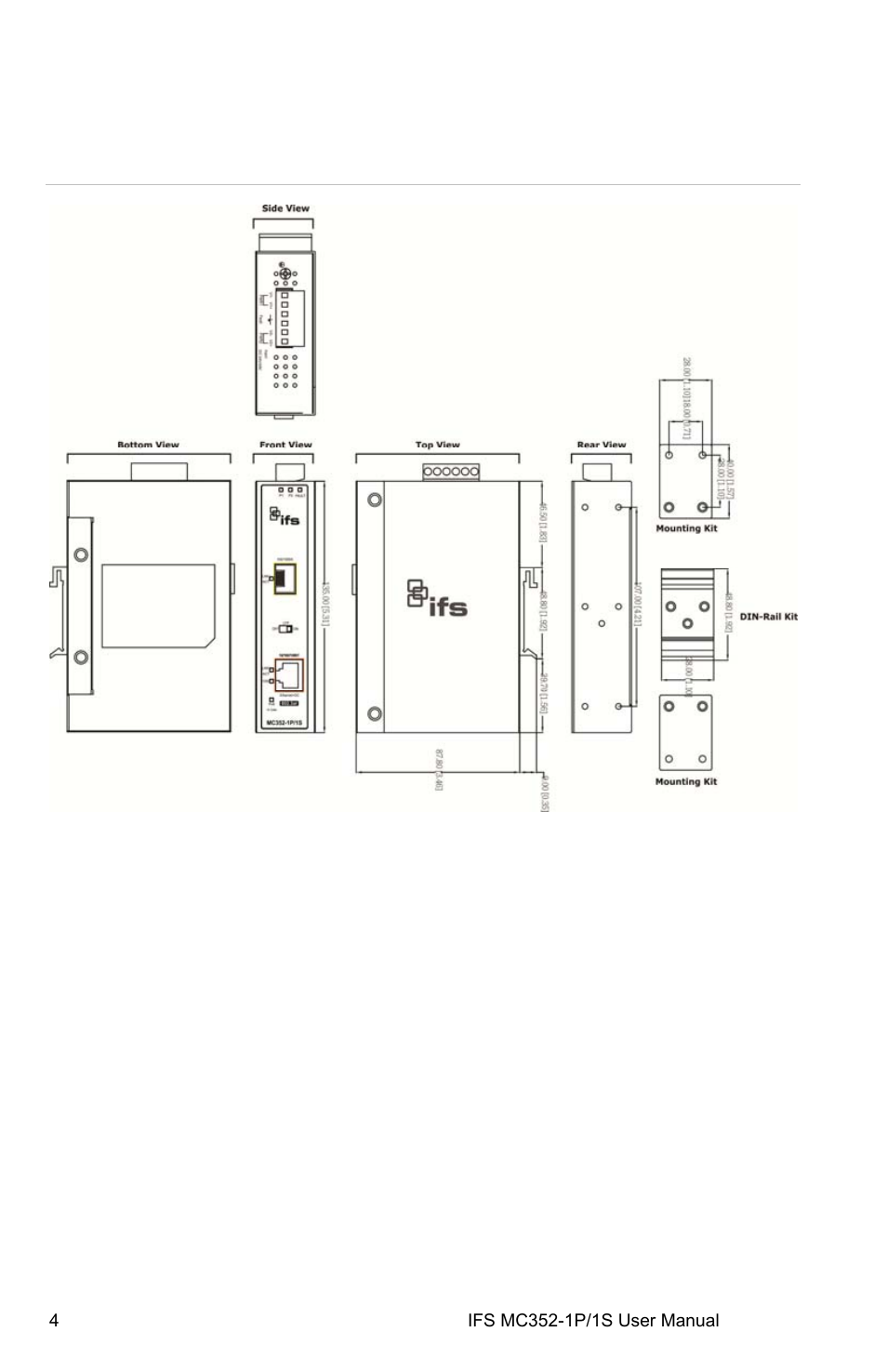 Hardware overview | Interlogix MC352-1P/1S User Manual | Page 8 / 29