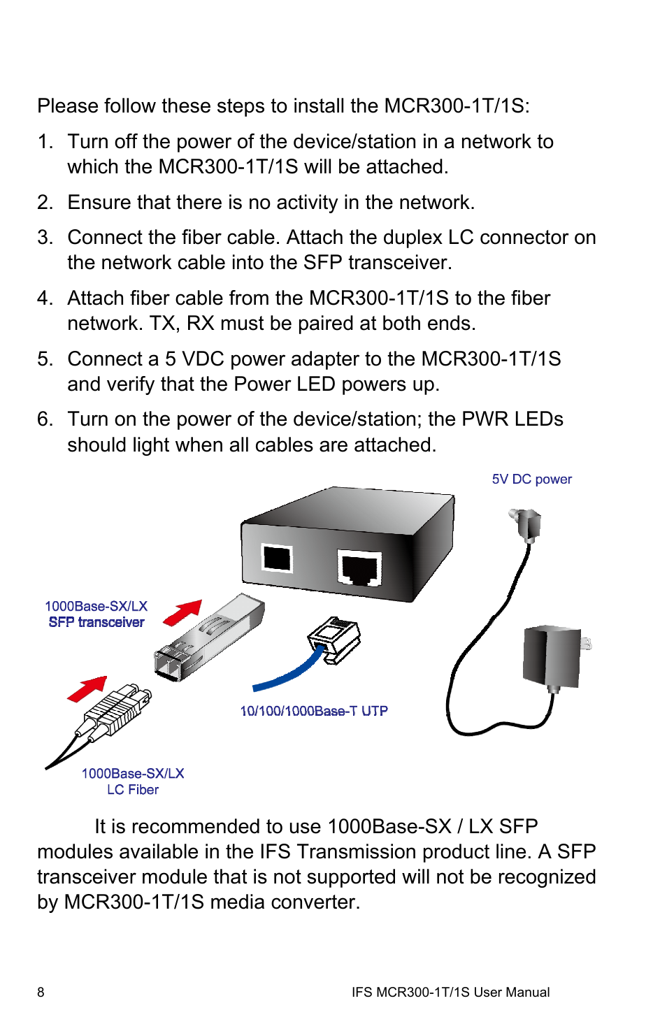 Installing the mcr300-1t/1s | Interlogix MCR300-1T/1S User Manual | Page 14 / 20