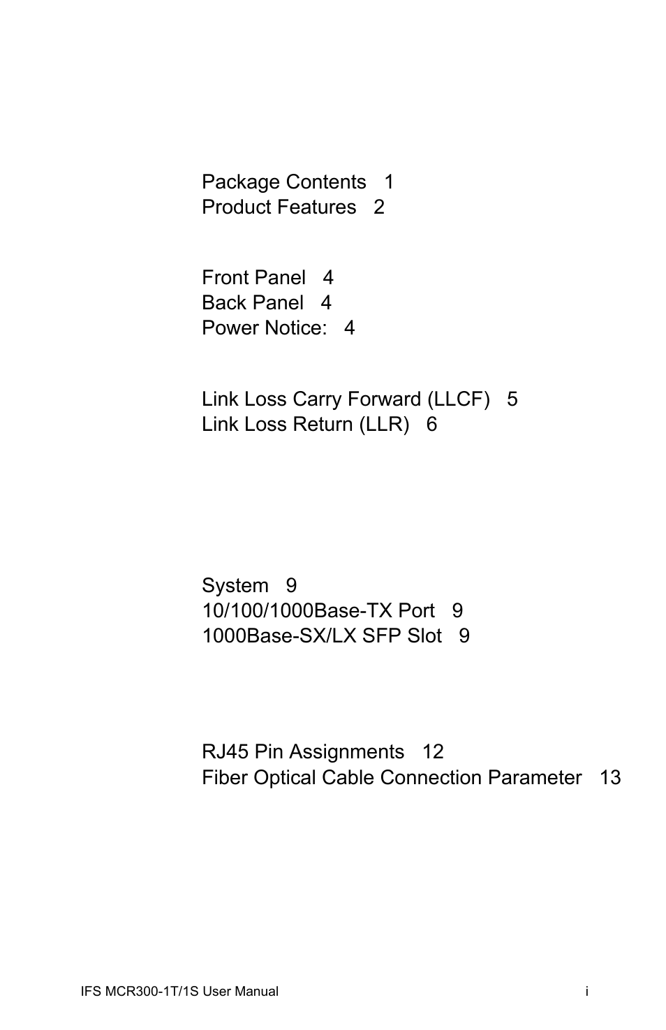 Interlogix MCR300-1T/1S User Manual | Page 5 / 20