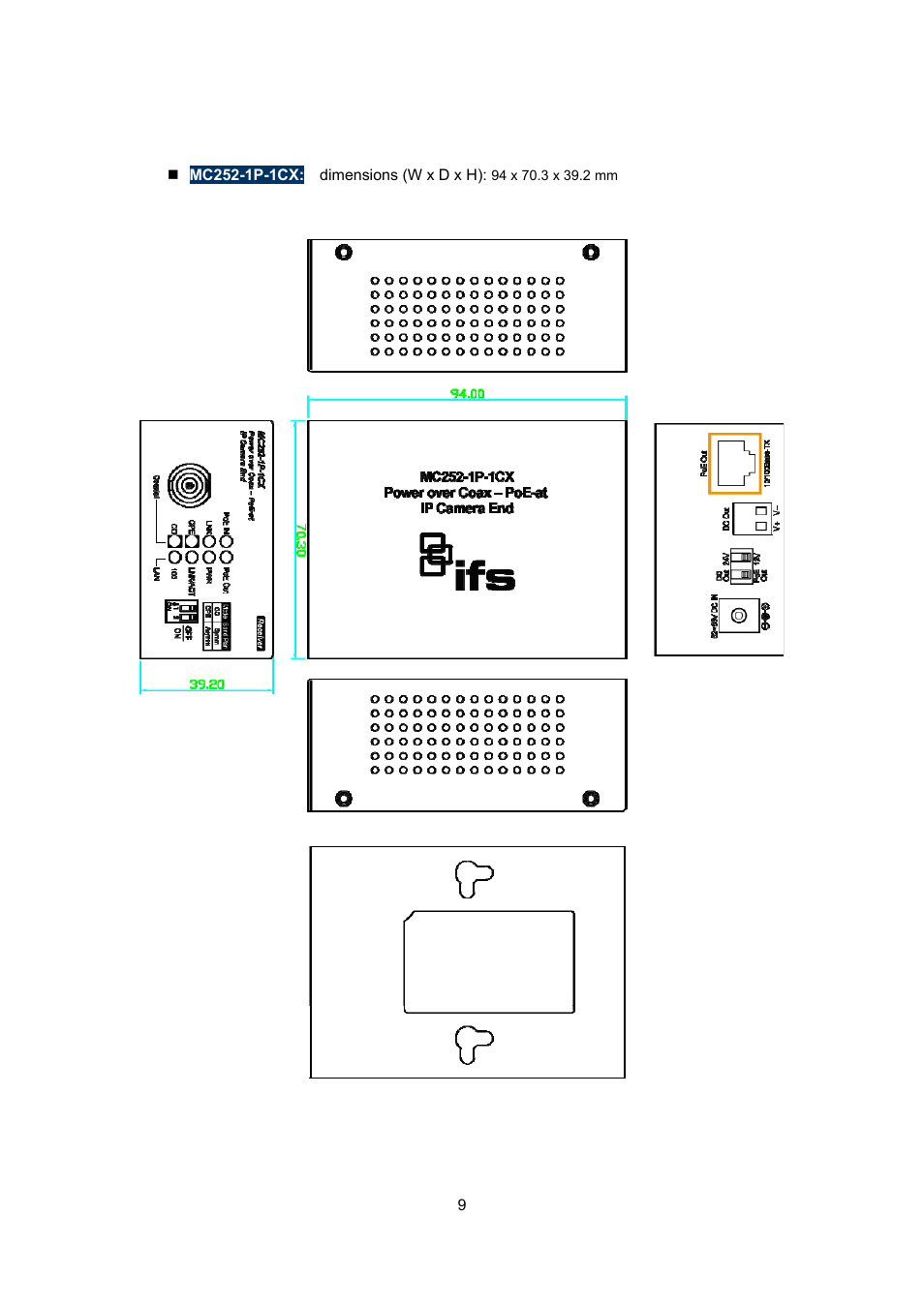 Interlogix MC252-1P-1CX User Manual | Page 9 / 21