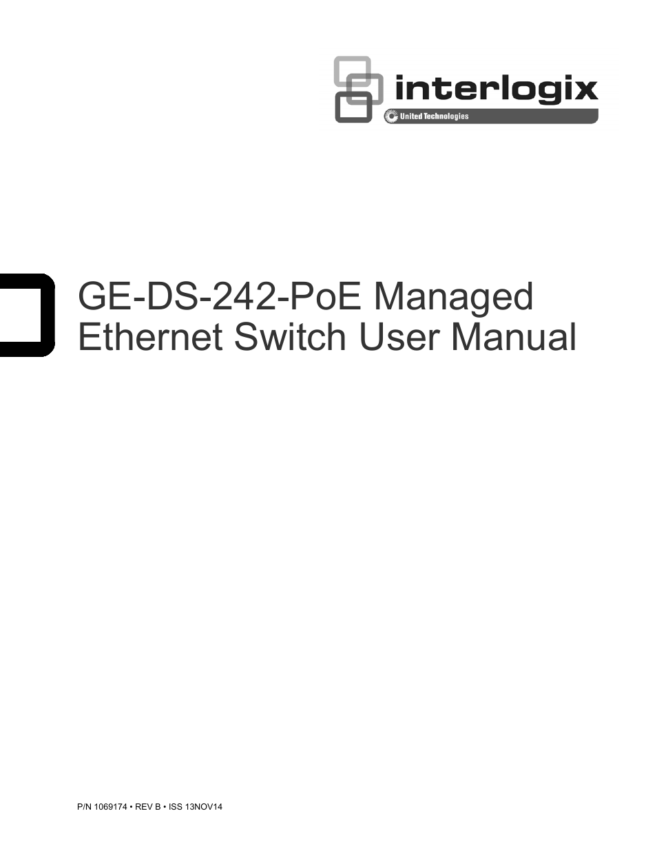 Interlogix GE-DS-242-PoE User Manual | 218 pages