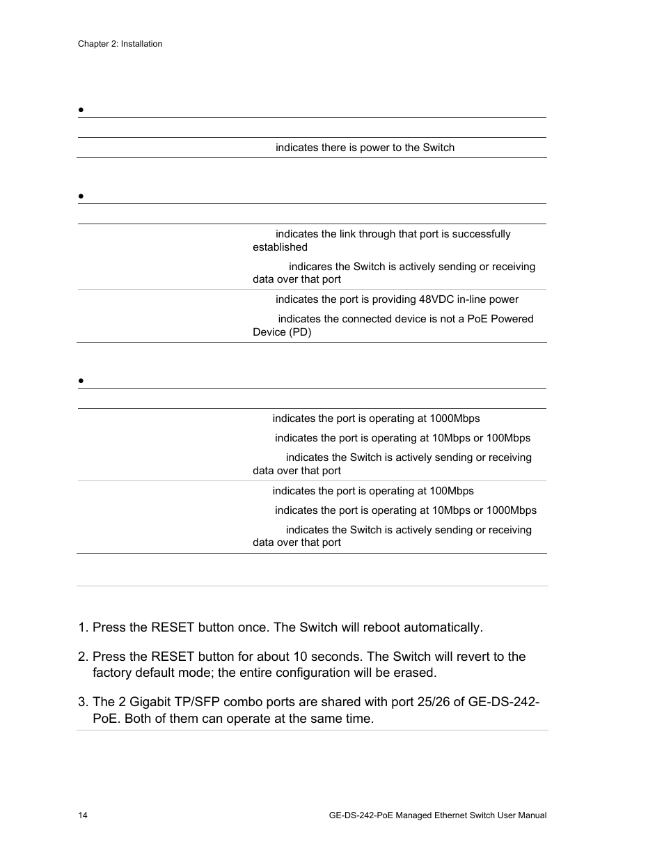 Interlogix GE-DS-242-PoE User Manual | Page 18 / 218
