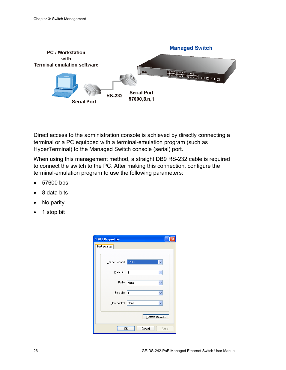 Direct access | Interlogix GE-DS-242-PoE User Manual | Page 30 / 218
