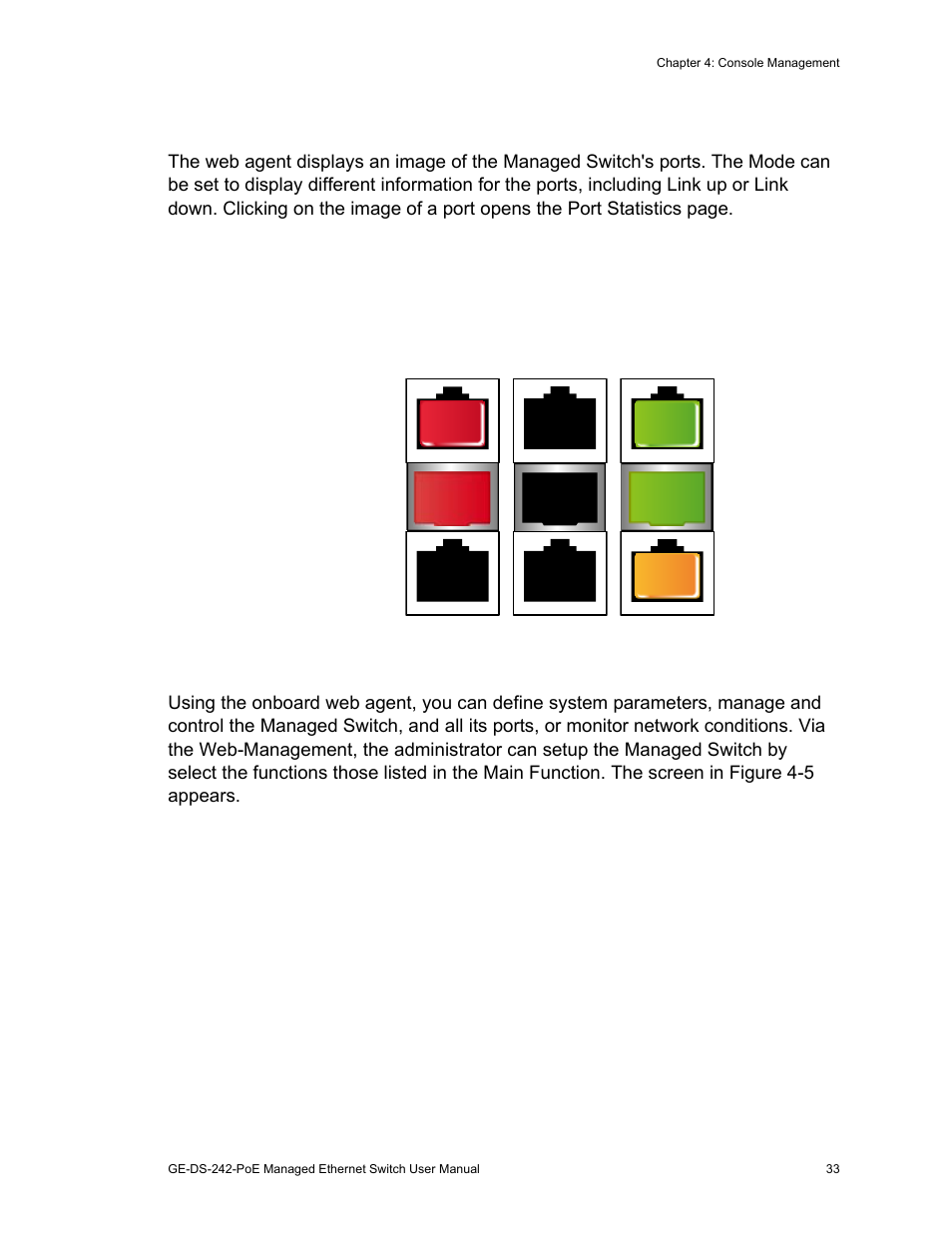Panel display, Main menu | Interlogix GE-DS-242-PoE User Manual | Page 37 / 218
