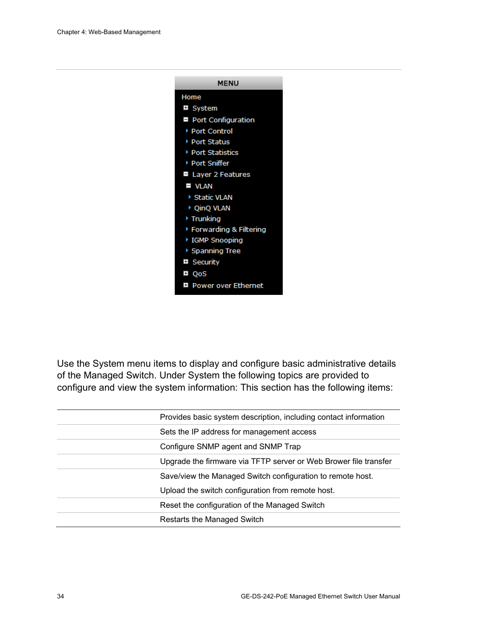 System 34, System | Interlogix GE-DS-242-PoE User Manual | Page 38 / 218