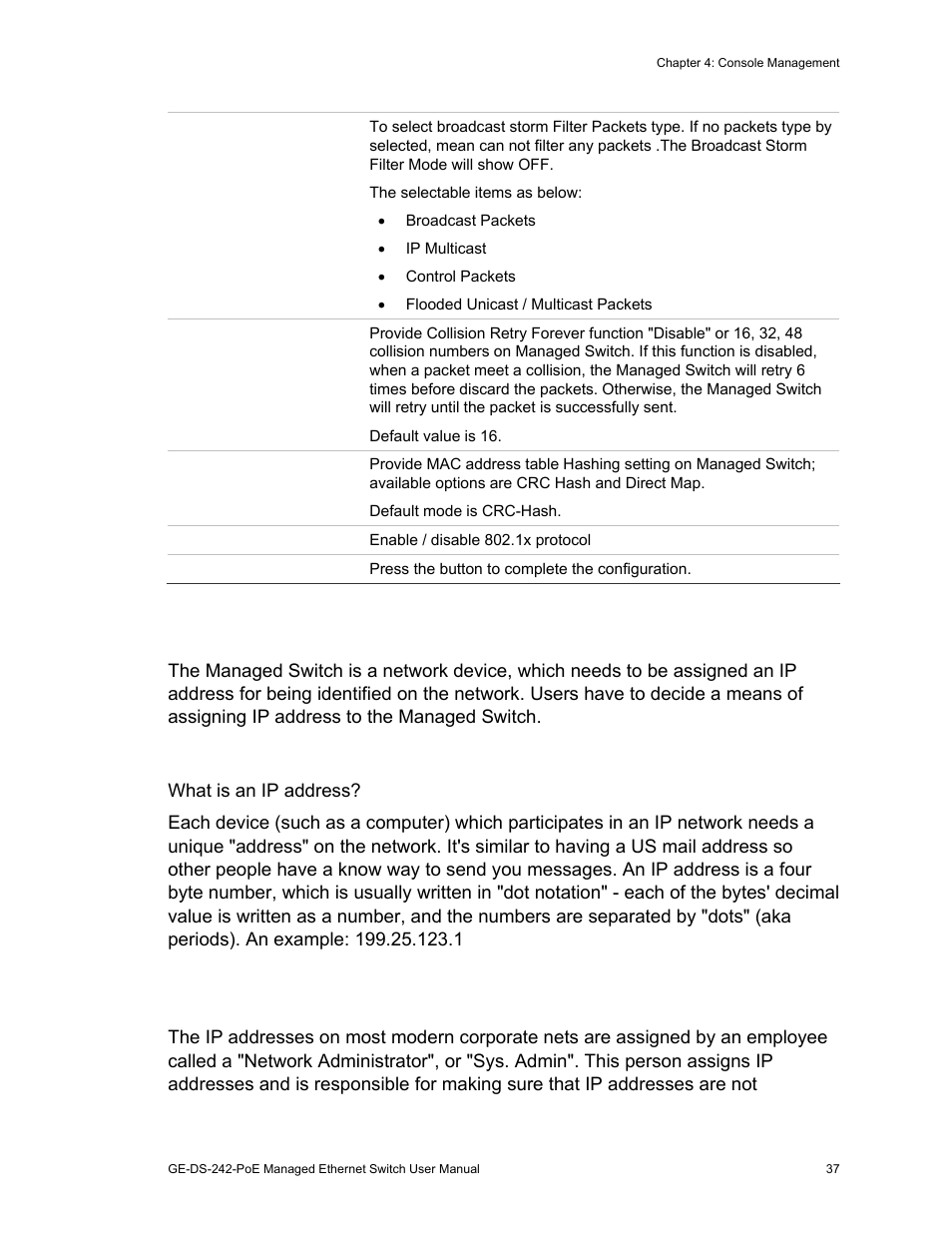 Ip configuration | Interlogix GE-DS-242-PoE User Manual | Page 41 / 218