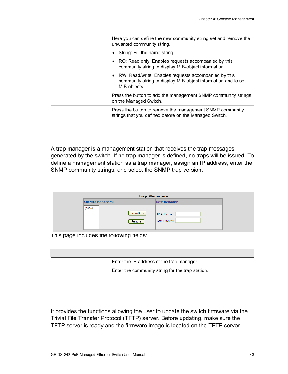 Firmware upgrade | Interlogix GE-DS-242-PoE User Manual | Page 47 / 218