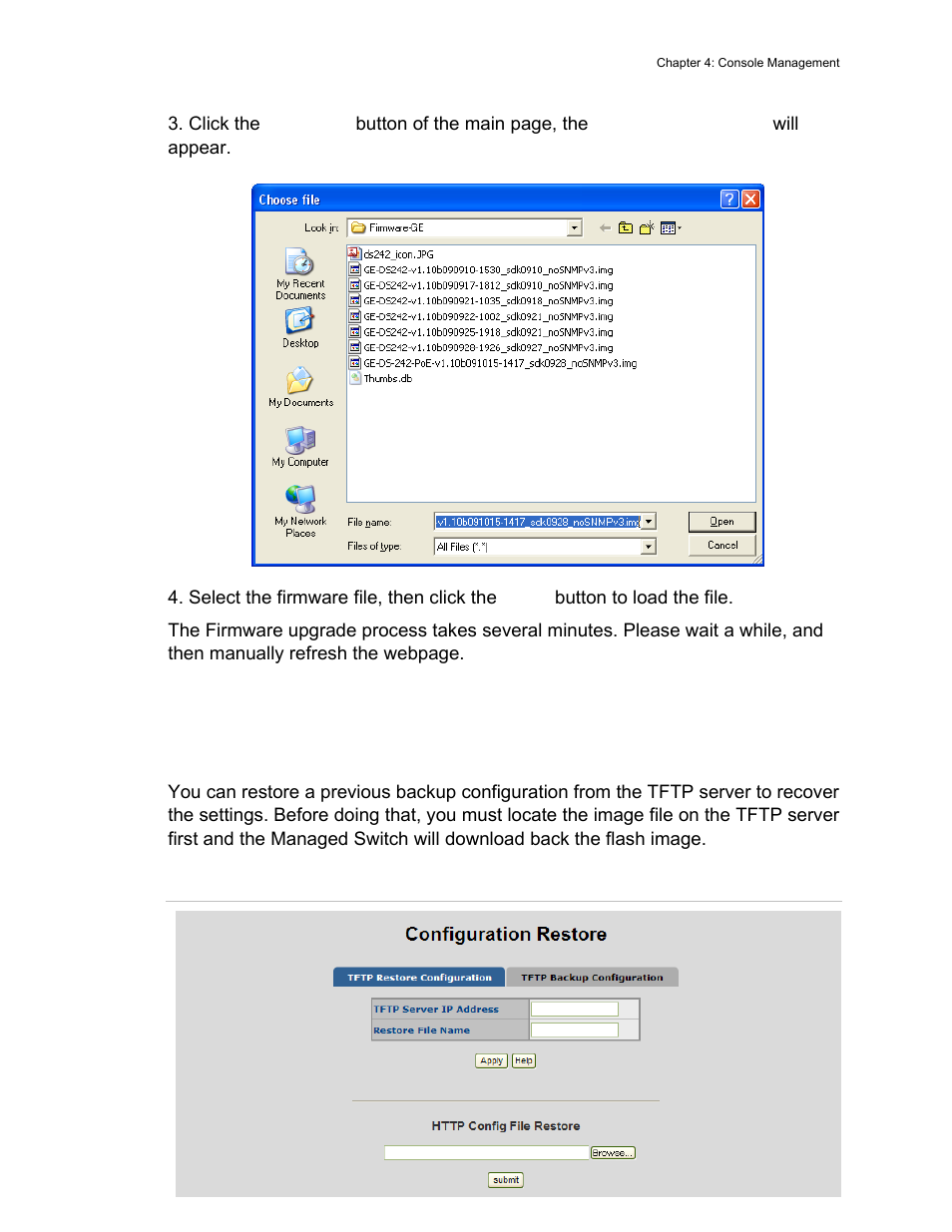 Configuration backup | Interlogix GE-DS-242-PoE User Manual | Page 49 / 218