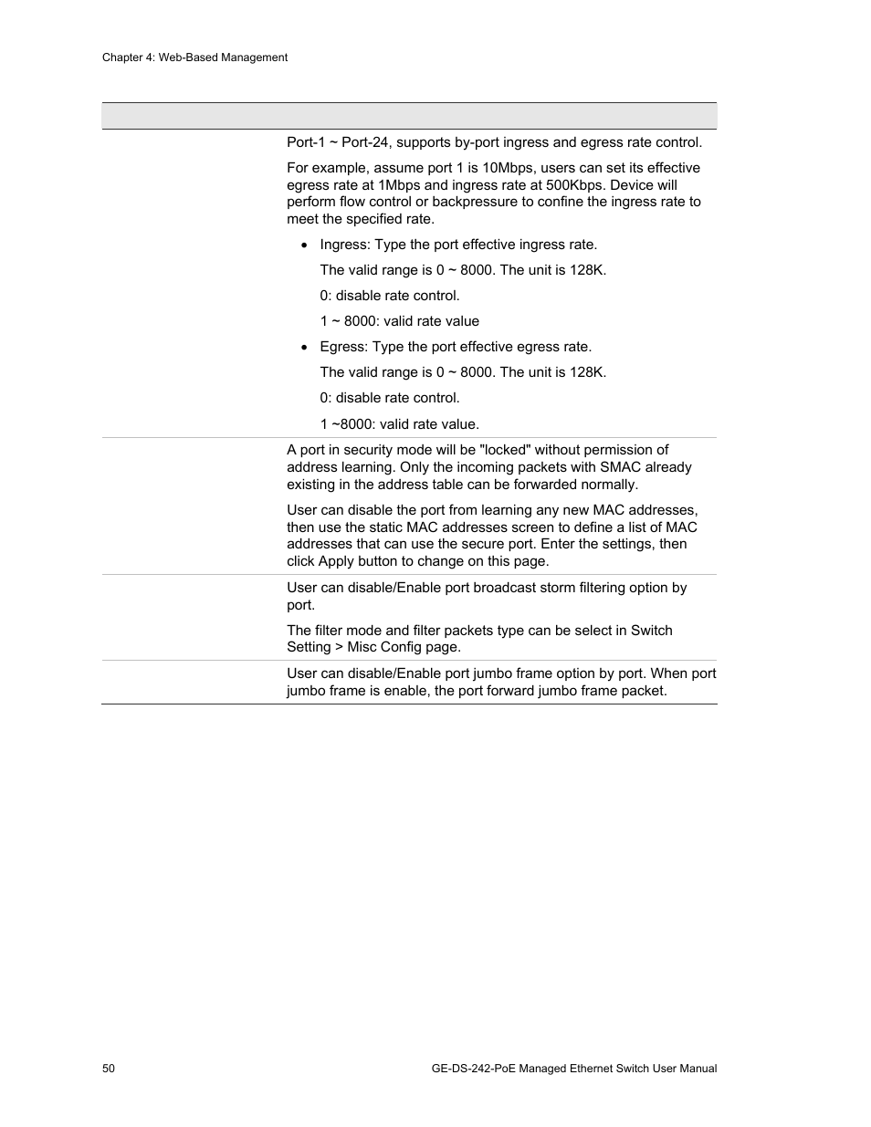 Interlogix GE-DS-242-PoE User Manual | Page 54 / 218