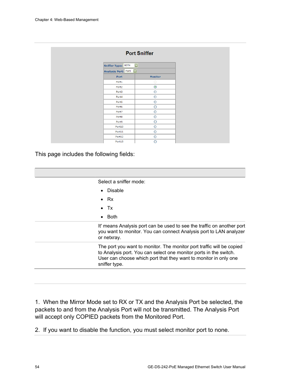 Interlogix GE-DS-242-PoE User Manual | Page 58 / 218