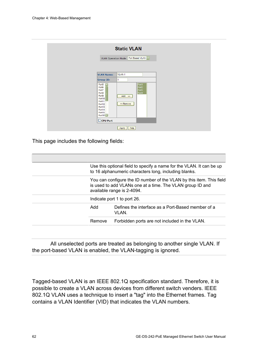 1q vlan | Interlogix GE-DS-242-PoE User Manual | Page 66 / 218