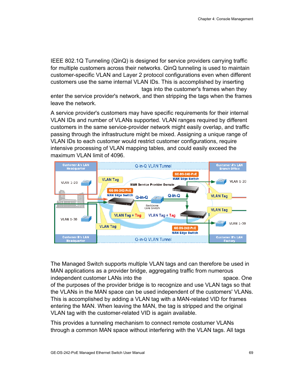 1q vlan | Interlogix GE-DS-242-PoE User Manual | Page 73 / 218