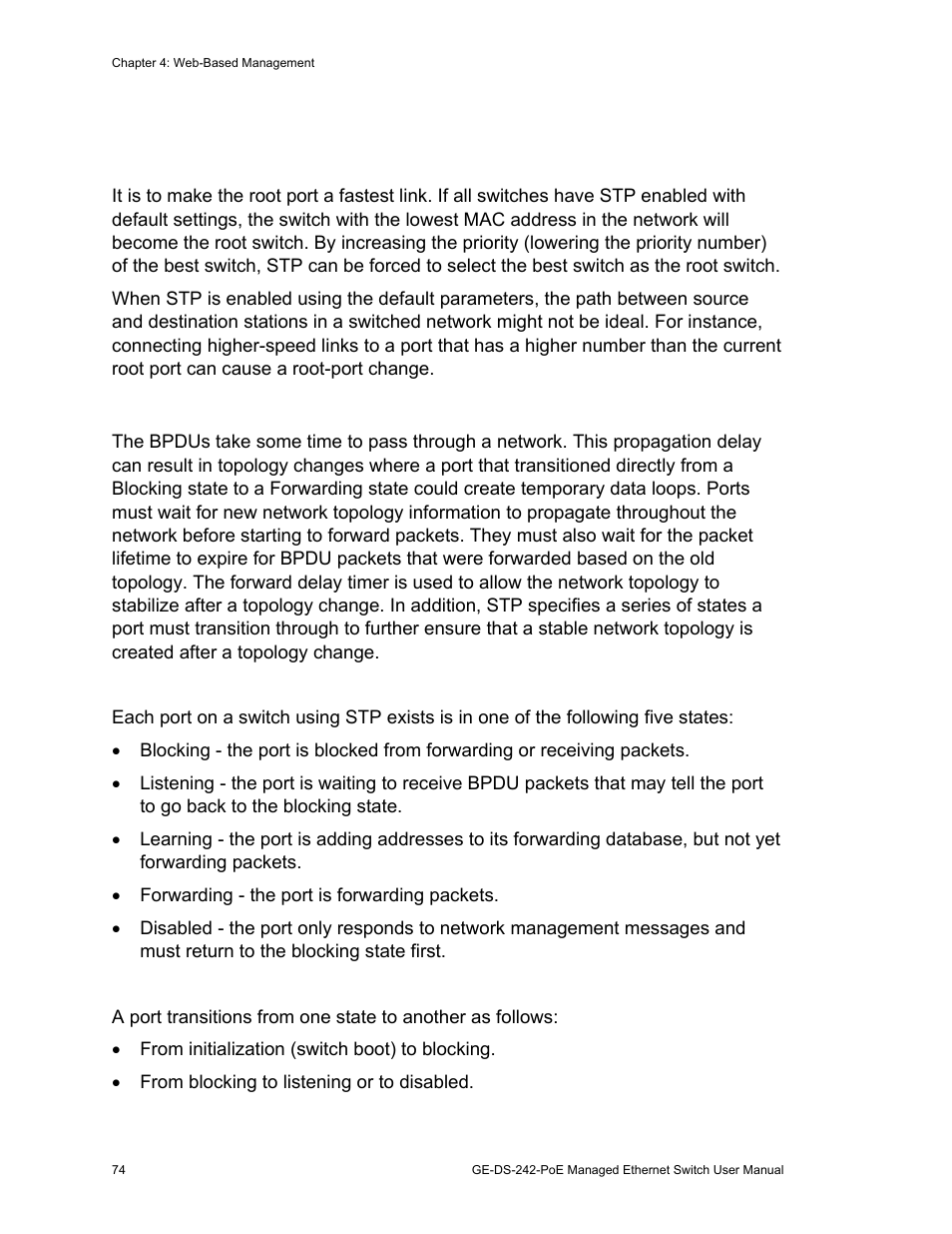 Interlogix GE-DS-242-PoE User Manual | Page 78 / 218