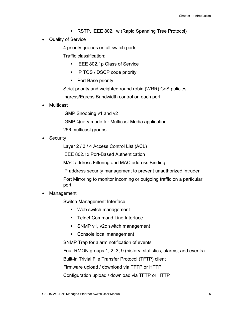 Interlogix GE-DS-242-PoE User Manual | Page 9 / 218