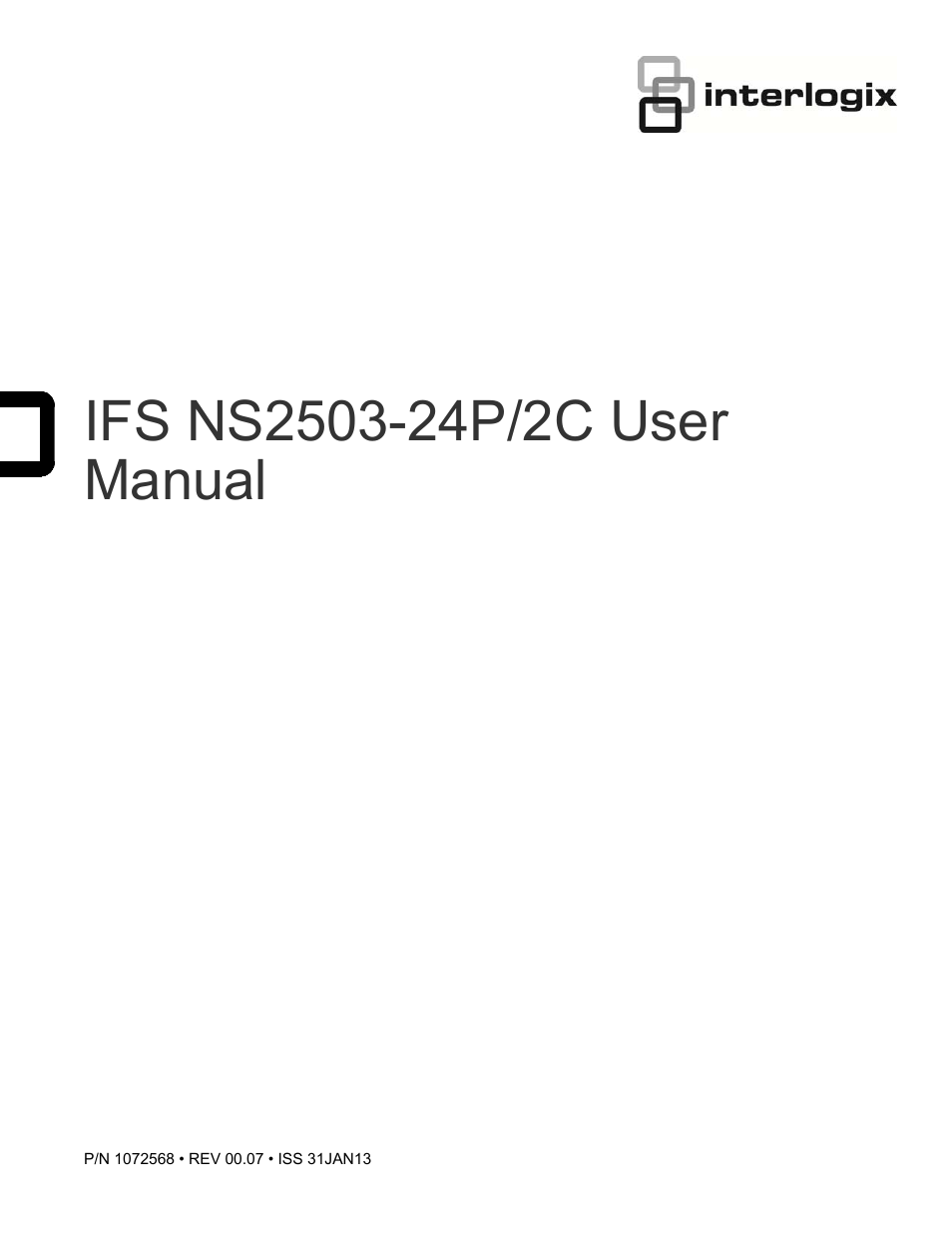 Interlogix NS2503-24P/2C User Manual User Manual | 197 pages
