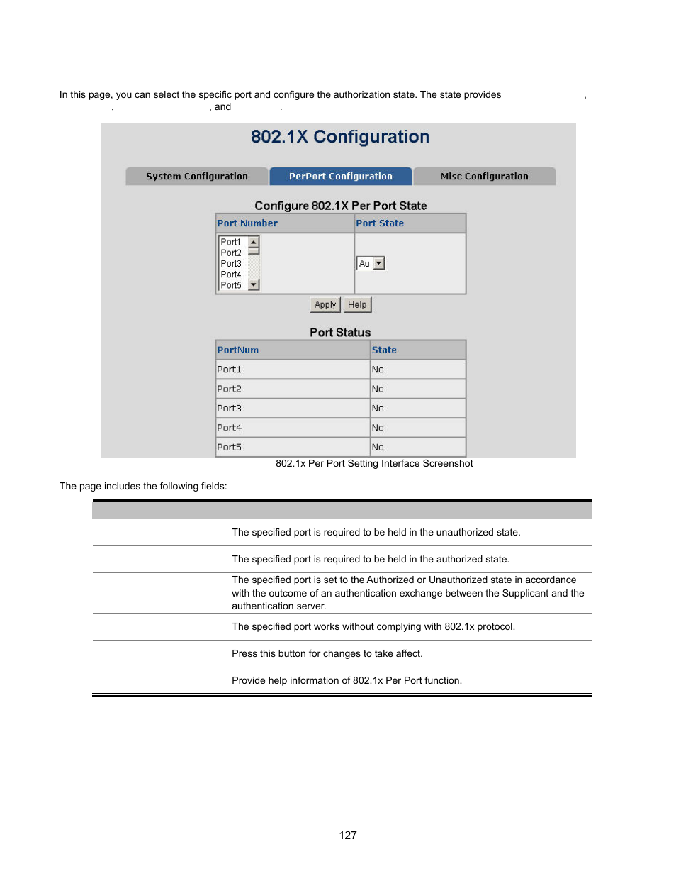 1x port configuration | Interlogix NS2503-24P/2C User Manual User Manual | Page 127 / 197