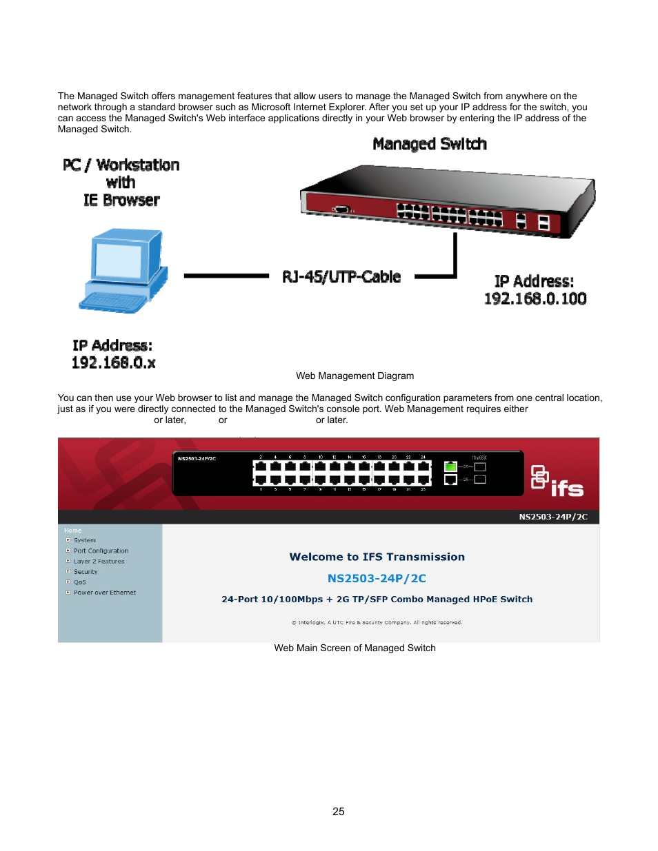 Web management | Interlogix NS2503-24P/2C User Manual User Manual | Page 25 / 197