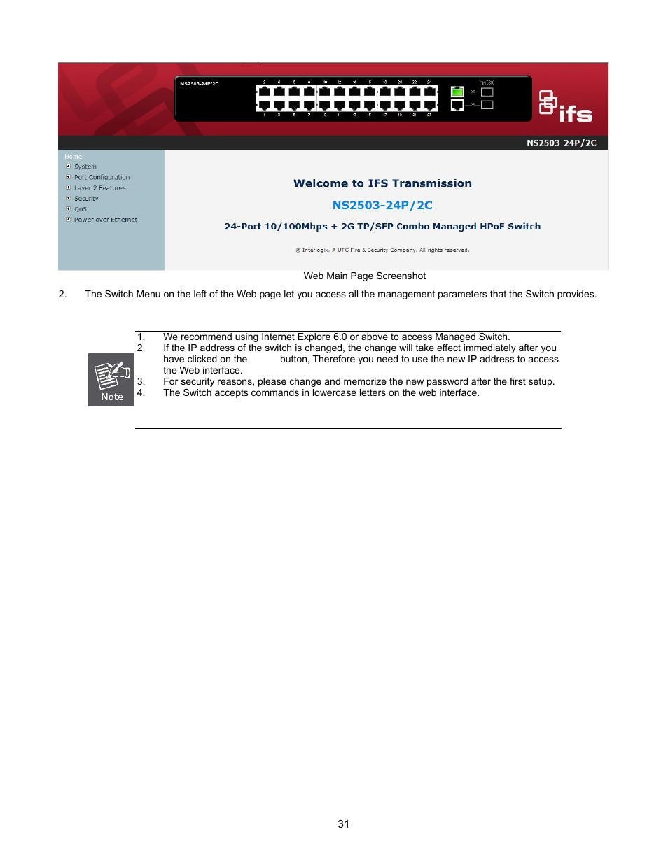 Interlogix NS2503-24P/2C User Manual User Manual | Page 31 / 197