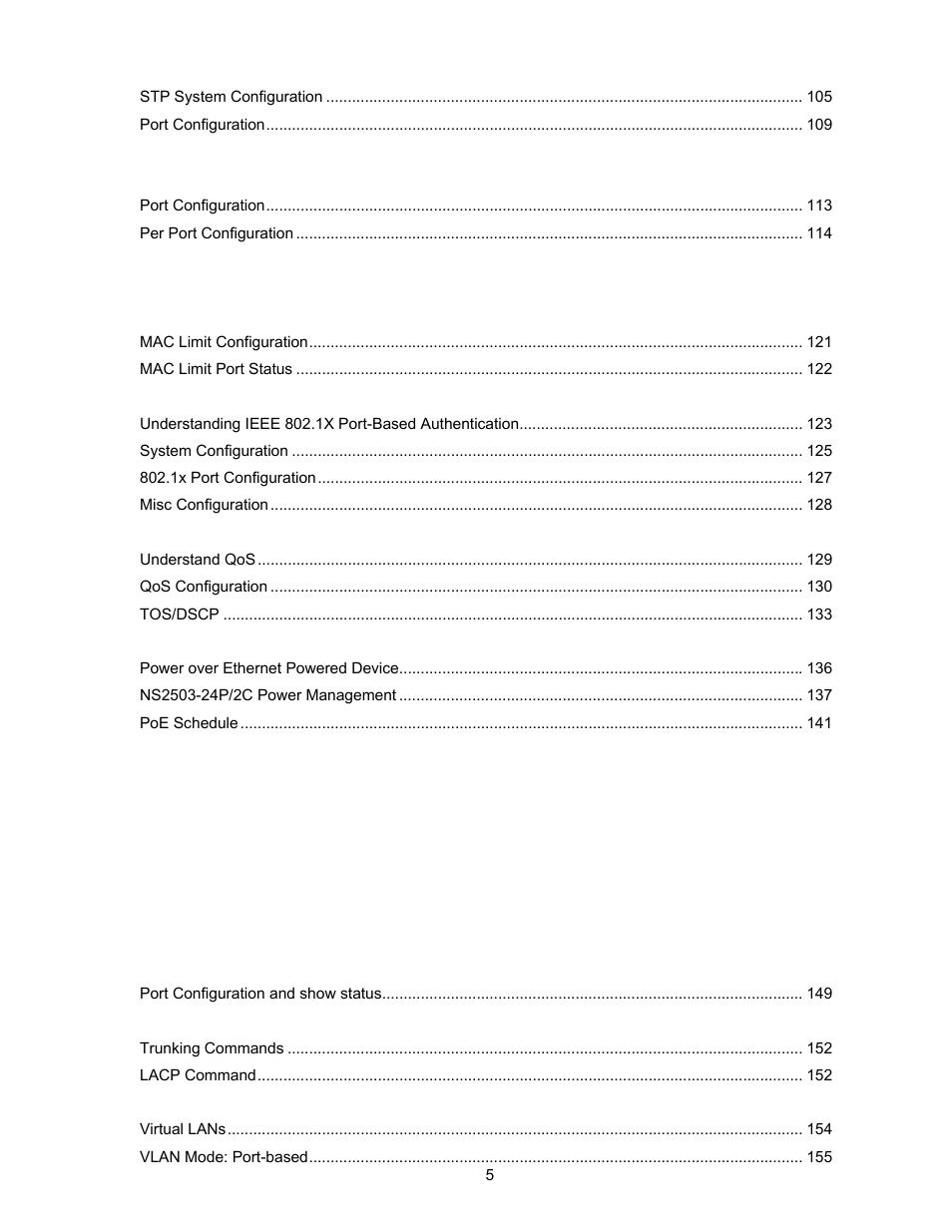 Interlogix NS2503-24P/2C User Manual User Manual | Page 5 / 197