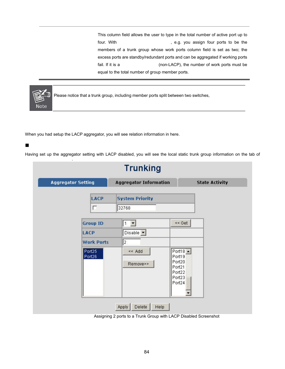 Aggregator information | Interlogix NS2503-24P/2C User Manual User Manual | Page 84 / 197