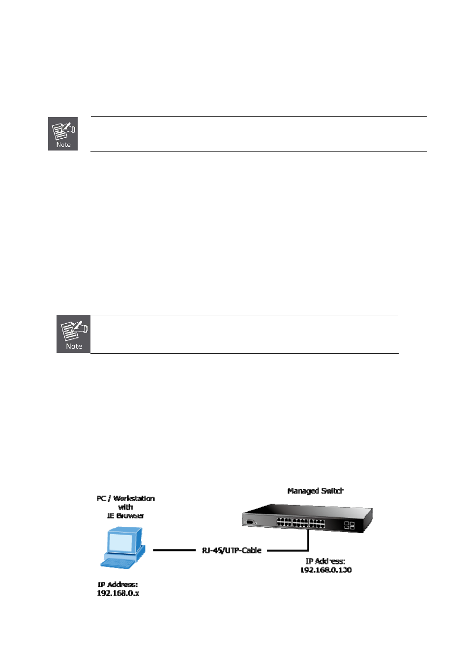Start web management | Interlogix NS3550-24T/4S User Manual | Page 9 / 13