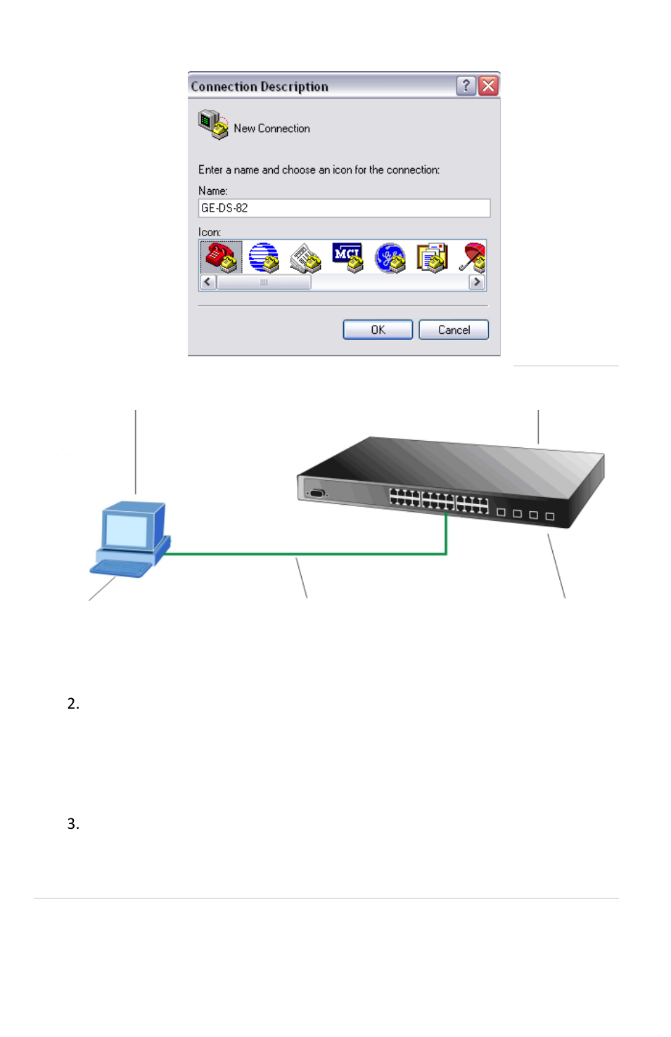 Telnet setup | Interlogix GE-DS-82-PoE User Manual | Page 6 / 11
