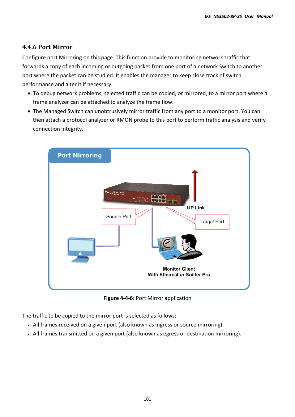 6 port mirror | Interlogix NS3502-8P-2S User Manual User Manual | Page 101 / 568