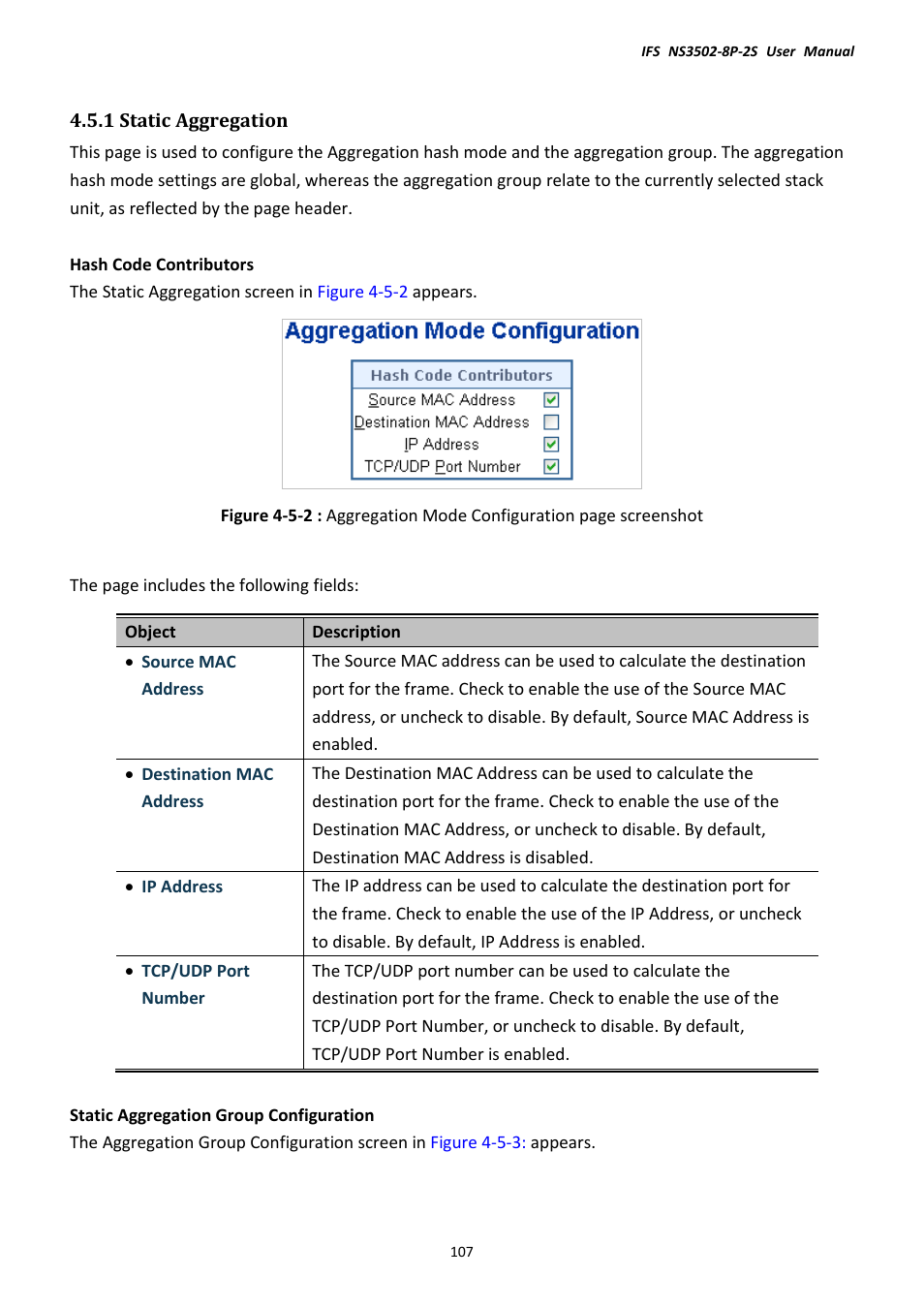 1 static aggregation | Interlogix NS3502-8P-2S User Manual User Manual | Page 107 / 568