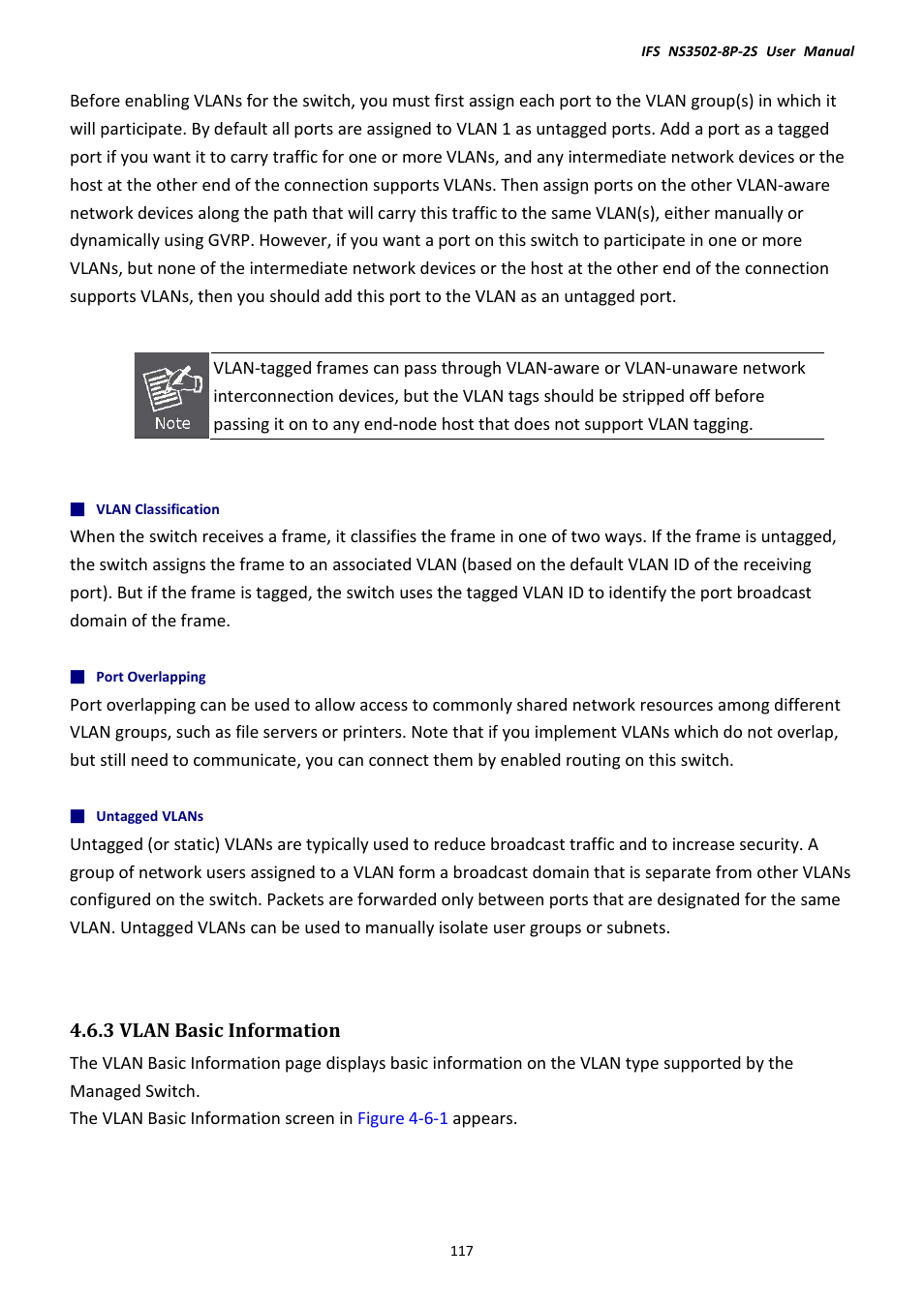 3 vlan basic information | Interlogix NS3502-8P-2S User Manual User Manual | Page 117 / 568